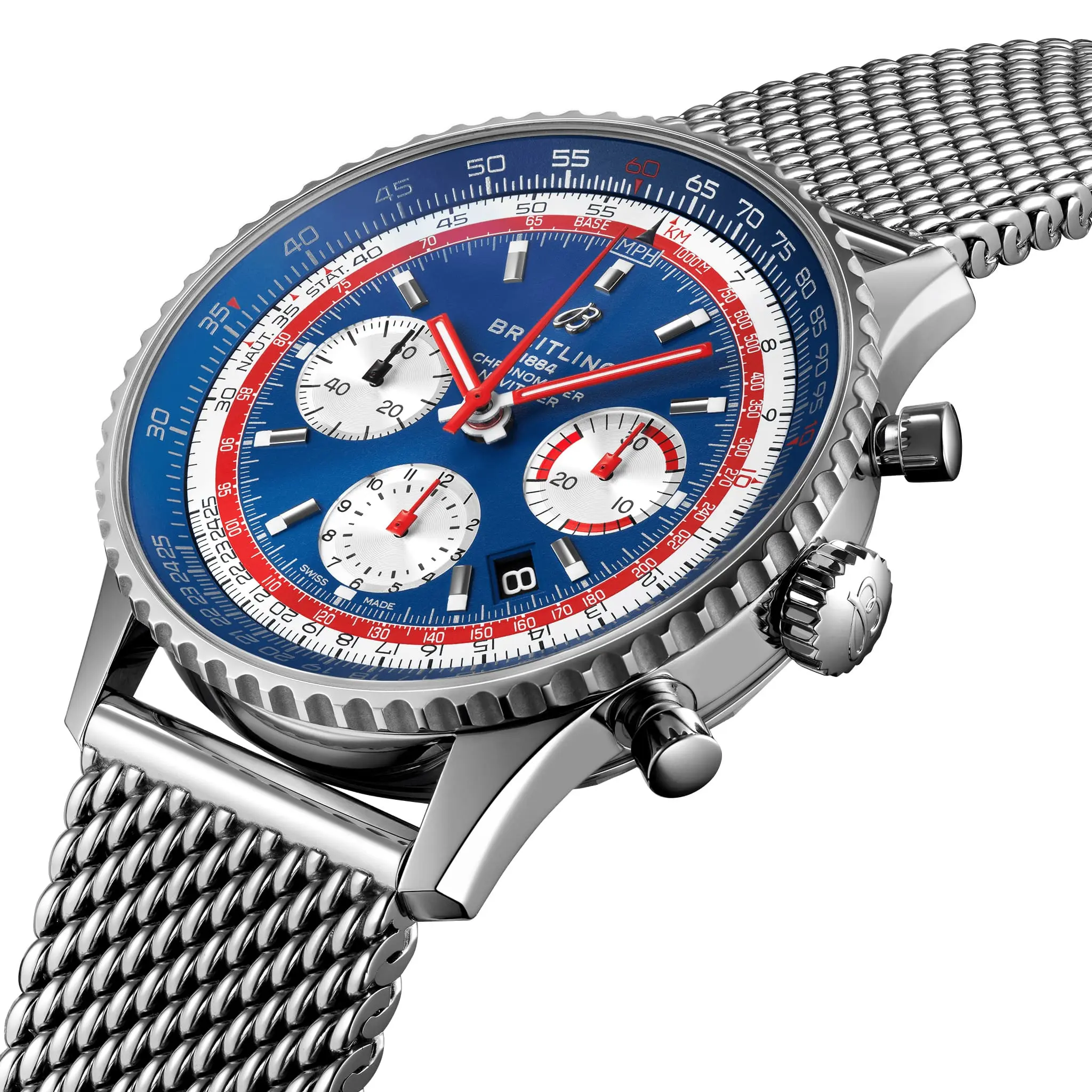 Часы Breitling Navitimer B01 Chronograph 43 Pan AM AB01212B1C1A1 купить в  Череповце по цене 1206036 RUB: описание, характеристики